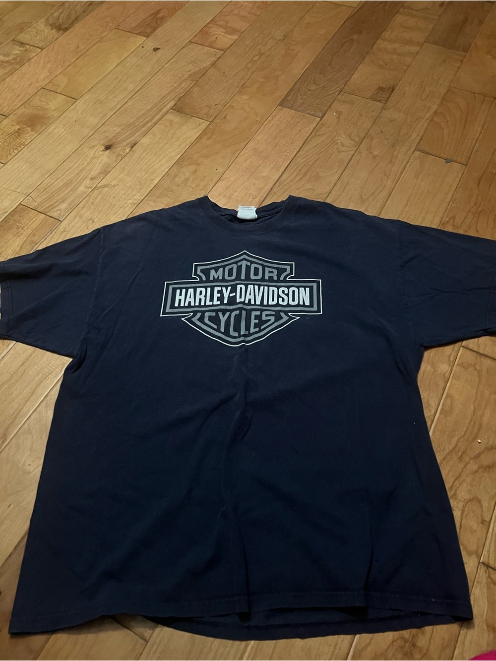Harley-Davidson Navy Short Sleeve Logo T-Shirt 2XL Oxford AL Mt Cheaha